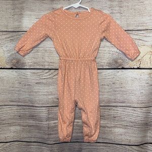Light Peach Bodysuit Babygirl Size 6-12 Months